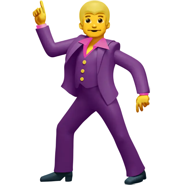 the male dancer emoji