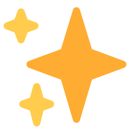 the sparkles emoji